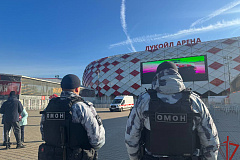 Росгвардия обеспечила безопасность во время футбольного матча в Москве